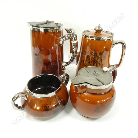 ALTHLO WARE TEA SET   4  PIECES