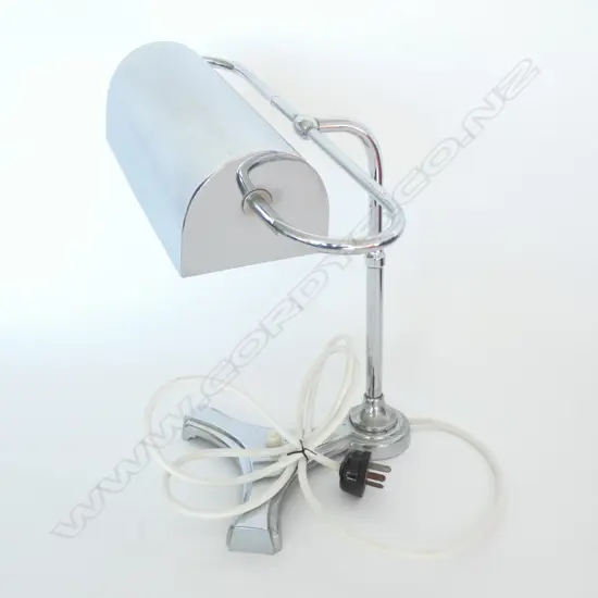 VINTAGE CHROMED TABLE LAMP H. 360MM