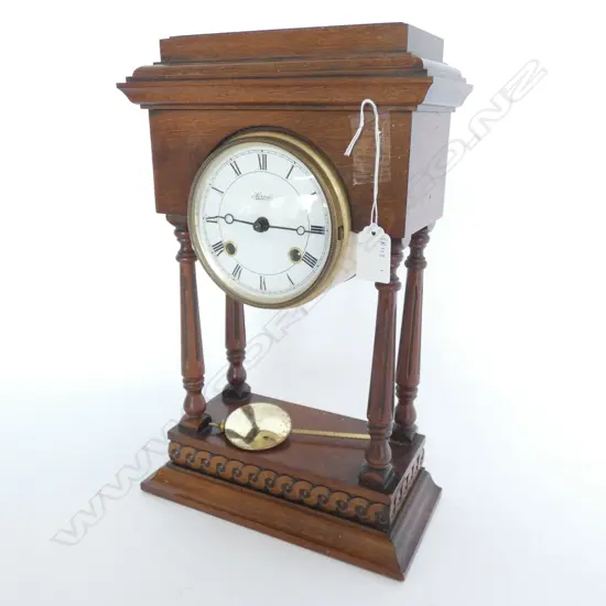 GERMAN HERMLE PORTICO CLOCK 
