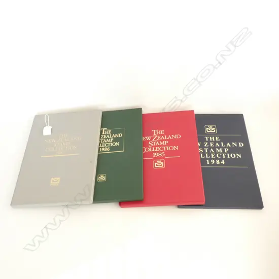 4 'THE NEW ZEALAND STAMP COLLECTION' BOOKS 1984 - 1987