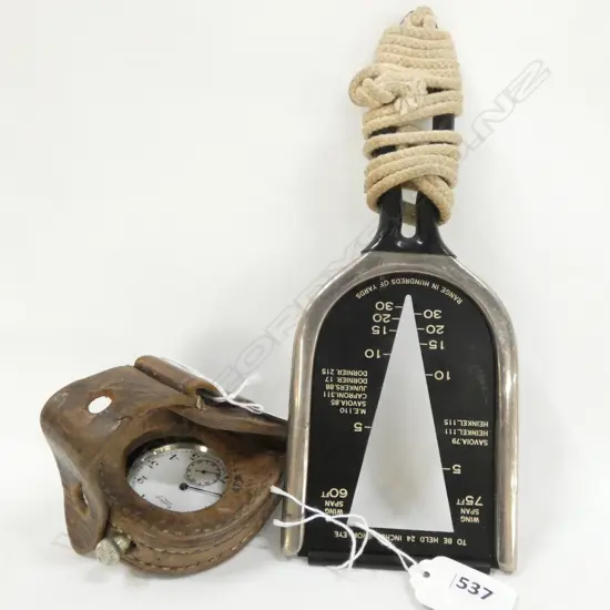 CORTEBERT POCKET WATCH IN LEATHER CASE - MINUTE HAND LOOSE INSIDE GLASS & FIDELITY ENGINEERING MEASURE L.220MM