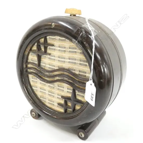 ROUND ARE DECO BROWN BAKELITE SPEAKER DIA 190MM