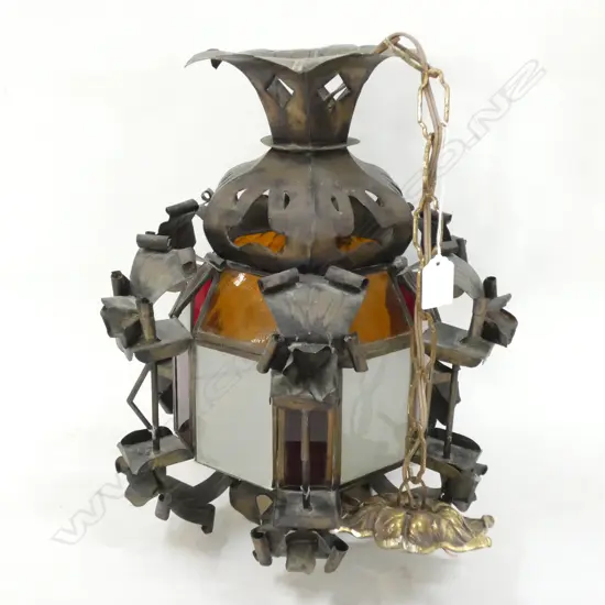 EXOTIC STYLE 6 SIDED LANTERN H. 370MM