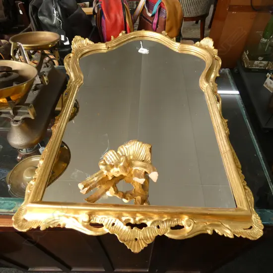 VINTAGE GILT FRAME MIRROR AF