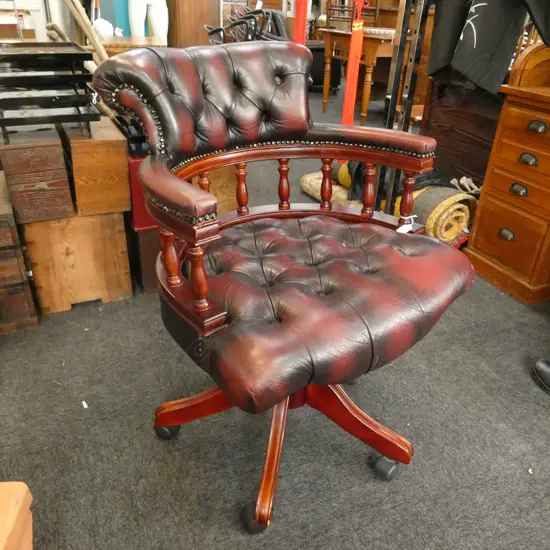 LEATHER OFFICE CHAIR AF