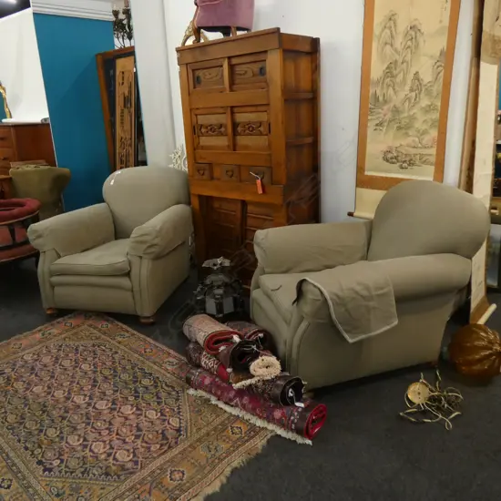 PR LINEN ARMCHAIRS... 