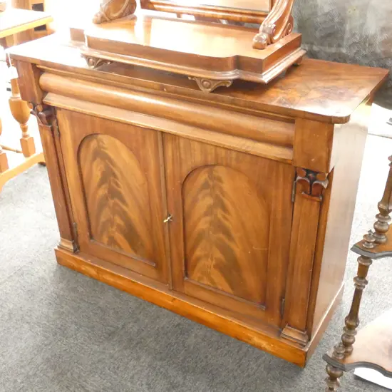 ANTIQUE MAHOGANY CHIFFONIER...