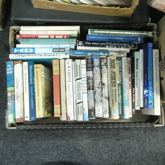 BOX LOT NZ BOOKS; IAN WISHART / BOB JONES ETC