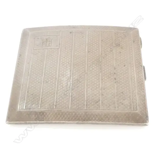 CIGARETTE CASE, STERLING SILVER, BIRM 1902,