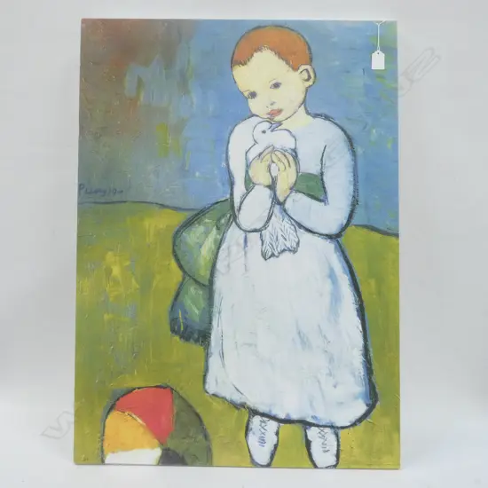 PICASSO PRINT ON CANVAS - 840 X 600MM