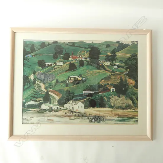 DICK FRIZZELL PRINT 'WHAKAPIRAU' 570x770mm