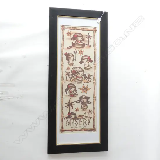 FRAMED PRINT MISERY SOUTH SEAS 805x280mm