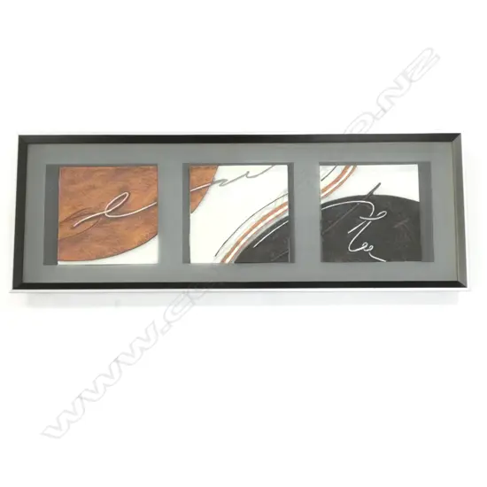 LARGE CONTEMPORARY ARTWORK 3 PANELS 1245x445mm OVERALL