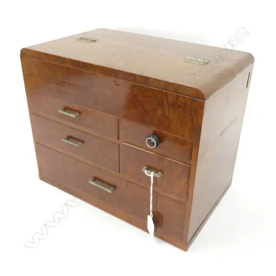 SMALL OLD JAPANESE TANSU CABINET - 2 DRAWER / 2 CUPBOARD - 460 X 325 X 430MM