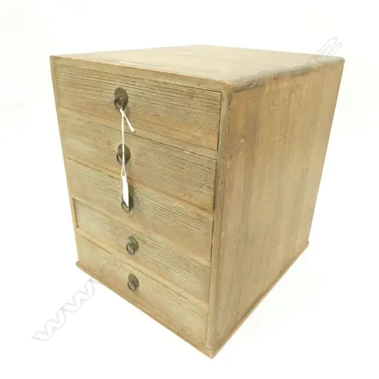 JAPANESE SMALL CHEST OF 5-DRAWER / FILING CABINET 325 X 230 X320MM