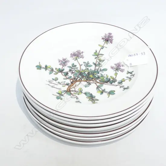 10 VILLEROY & BOCH BOTANICA SIDE OR SALAD PLATES DIA 210MM
