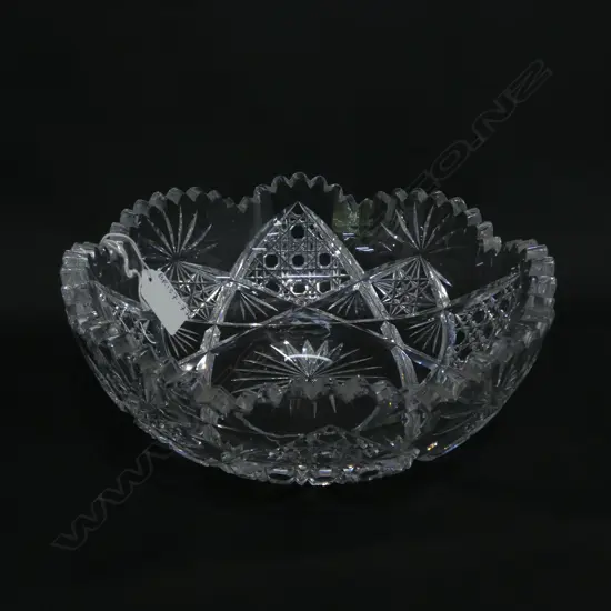 CUT CRYSTAL BOWL - DIA 230MM
