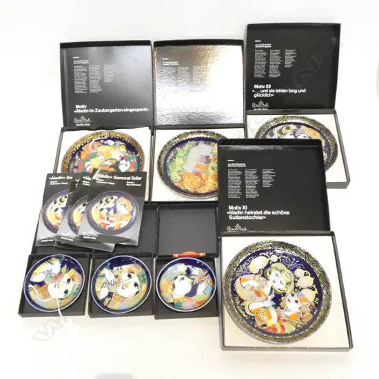 7 ROSENTHAL COLLECTORS PLATES; BOXED - 4 X DIA 160MM & 3 X DIA 95MM