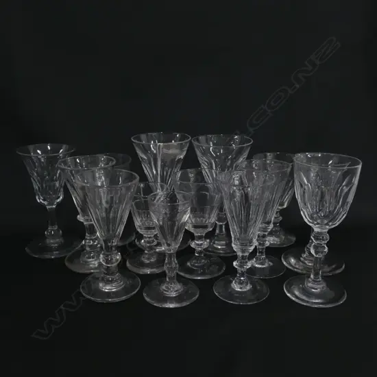 ASSORT. GEORGIAN & VICT. SMALL WINE GLASSES