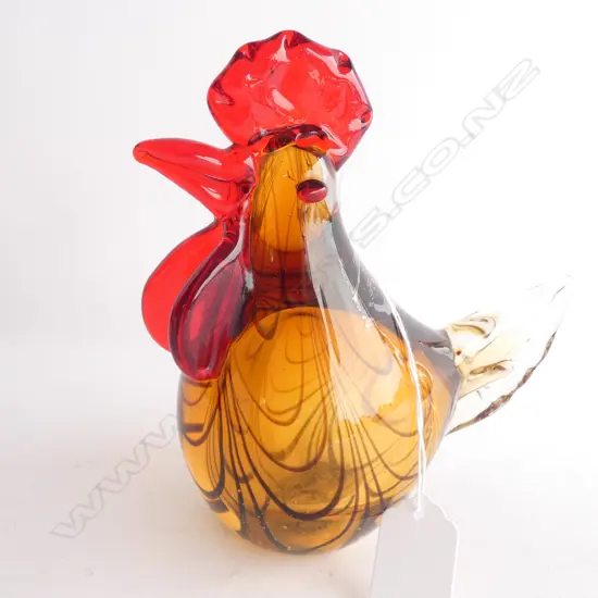 ART GLASS BIRD H. 165MM