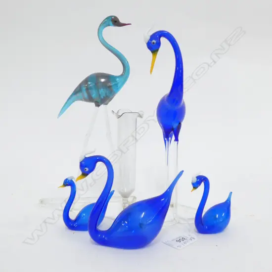 5 GLASS BIRDS H. 240MM