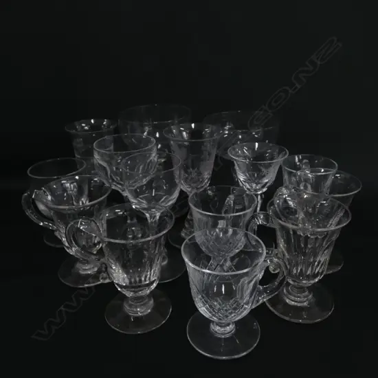 10X VARIOUS GEORGIAN TO EDWARDIAN GLASSES & OTHERS 