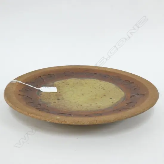 BRIAN & MARION LUSK PLATE STAMP DECORATION 290mm dia IMPRESSED MARK