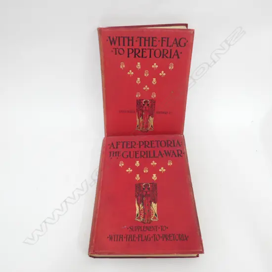 2 VOLS PRETORIA GUERILLA WAR C.1902 H.330mm