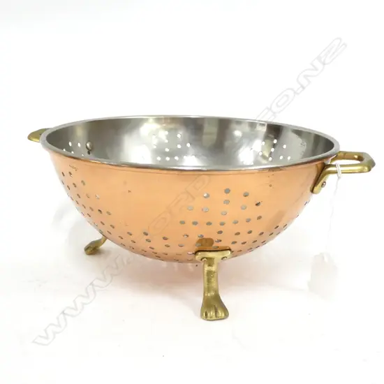 COPPER COLANDER DIA 230MM
