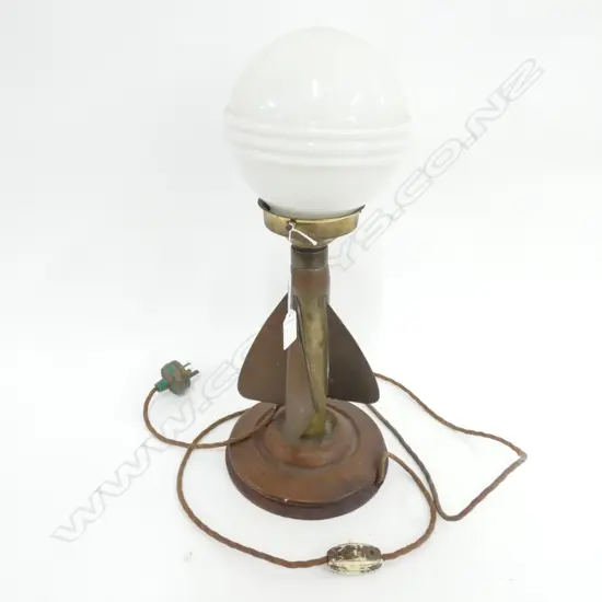 VINTAGE COPPER BULLET LAMP H.450mm