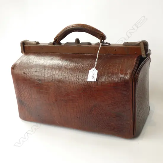 VINTAGE LEATHER GLADSTONE BAG L.410mm