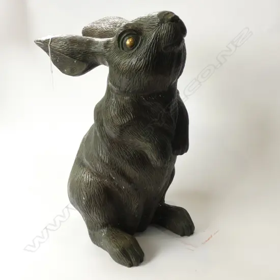 LARGE BRONZE RABBIT SCULPTURE H.480mm