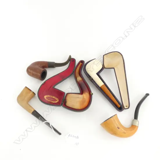 5 ASST PIPES FRENCH ETC 2 CASED