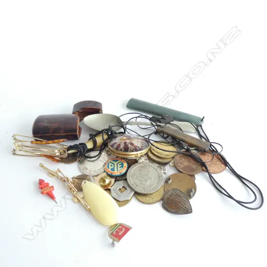 ASST. COSTUME JEWELLERY, COINS ETC