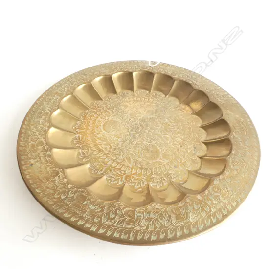 ETCHED BRASS TRAY 390mm dia