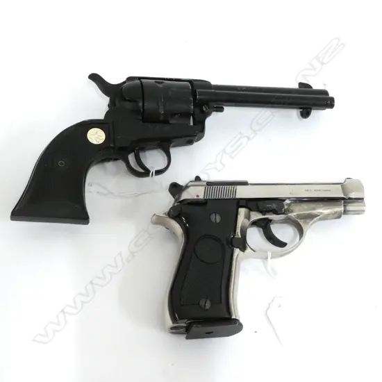 2 PROPGUN PISTOLS; URAREX MOD. ARMY 45 & MARUSHIN M-84