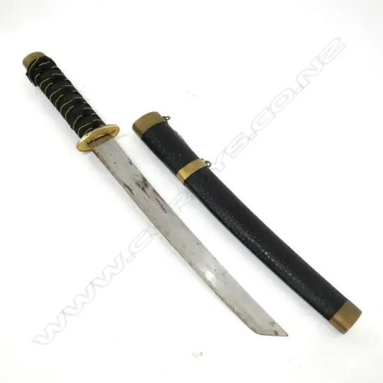 C1980 JAPANESE TANTO TYPE SHORT SWORD L.470mm (W.W)
