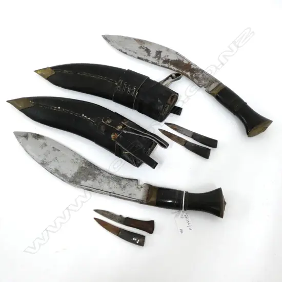 PR GURKHA KNIVES IN SCABBARDS L.415mm