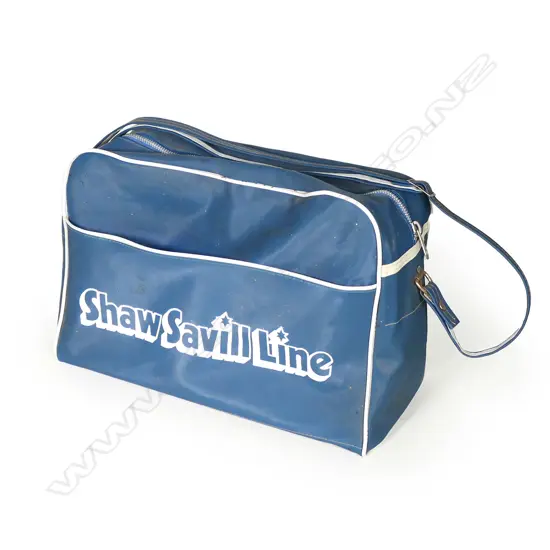 VINTAGE 1960-70S 'SHAW SAVILLE LINE' TRAVEL BAG, 350 X 260MM