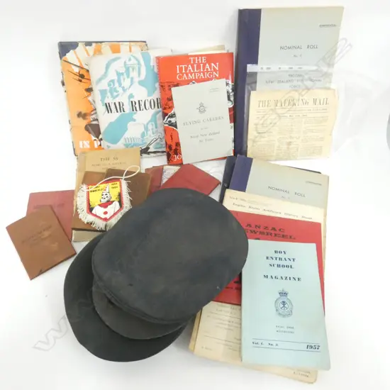 COLLECTION WAR INTEREST; NZEF NOMINAL ROLLS, SOLDIERS PAY BOOKS ETC
