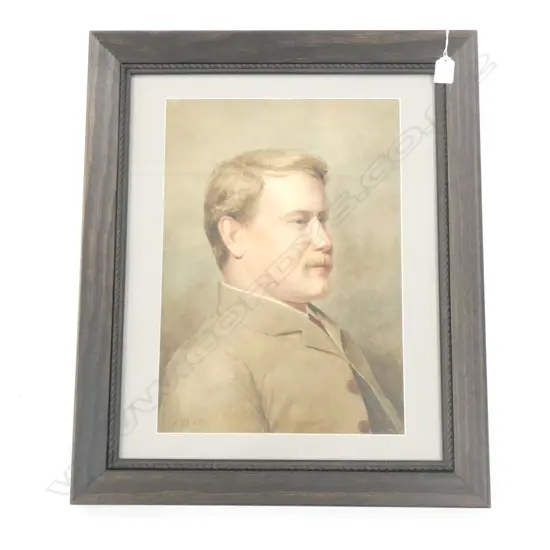 EDWIN RIBY (1866 – 1927) 'SELF PORTRAIT, AGED 25' '91 440x310mm 