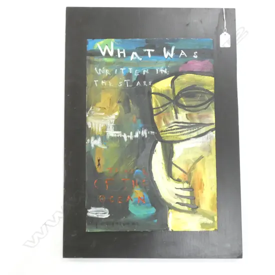 MAHIRIKI TANGAROA 'WHAT WAS WRITTEN IN THE STARS...THOSE OF THE OCEAN' OIL ON BOARD 450x300mm