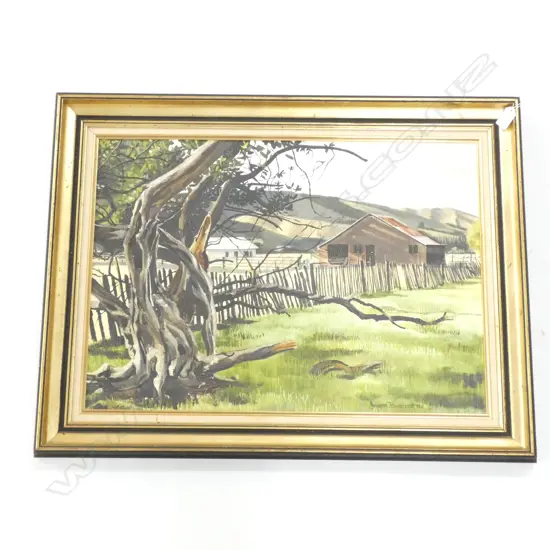 GRAHAM BRADDOCK 'NATURE'S SCULPTURE - NELSON' '76 OIL ON BOARD 435x615mm