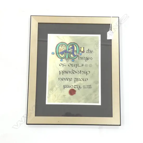 FRAMED IRISH PROVERB PRINT 270x200mm