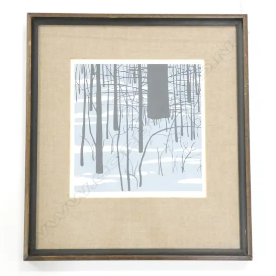 ROBERT ANGELOCK ‘WOODS IN WINTER’ PRINT 1982 31/101 230x225mm