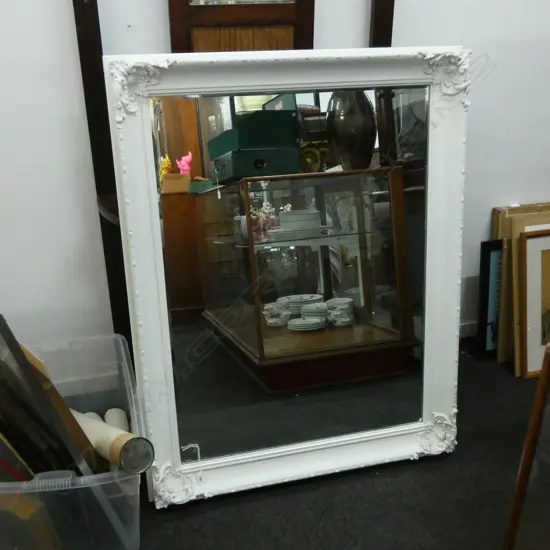 LARGE FRAMED MIRROR (PAINTED FRAME)