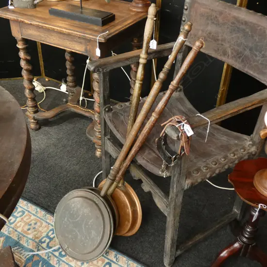 3 COPPER BED WARMERS A/F L 1080 MM