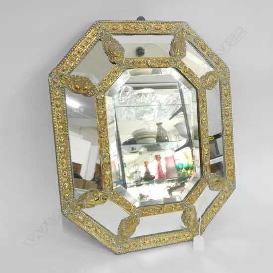 BRASS CUSHION MIRROR