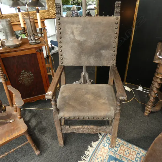 SPANISH RENAISSANCE REVIVAL CHAIR
