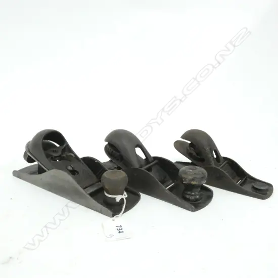 THREE VINTAGE STANLEY PLANES, #220, P910, 102